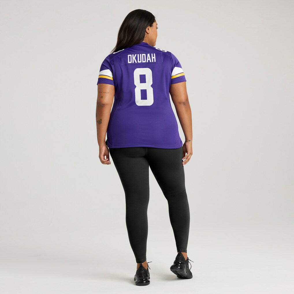 NFL Jeff Okudah Minnesota Vikings Women's Team Game Jersey - Purple