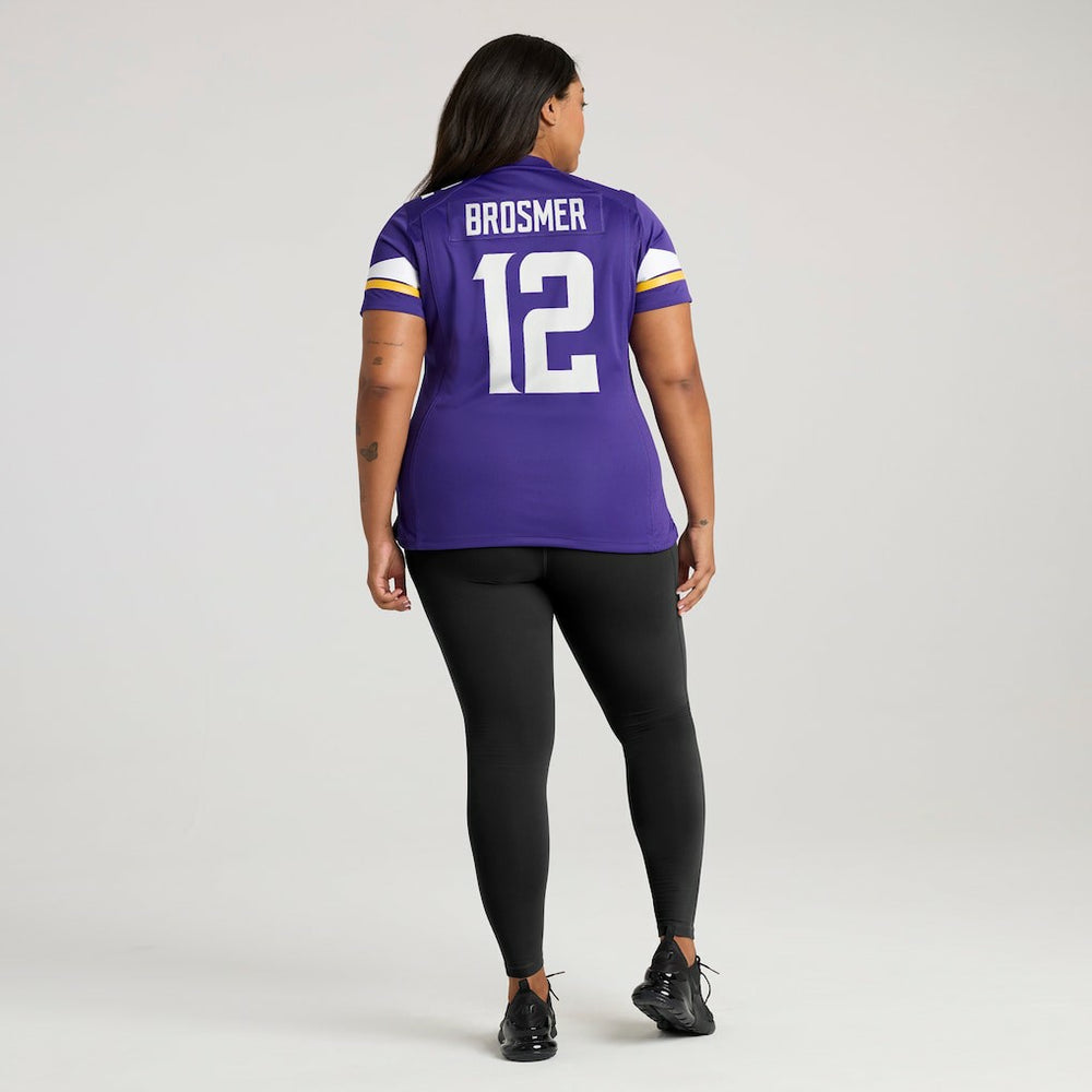 NFL Max Brosmer Minnesota Vikings Women's Team Game Jersey - Purple