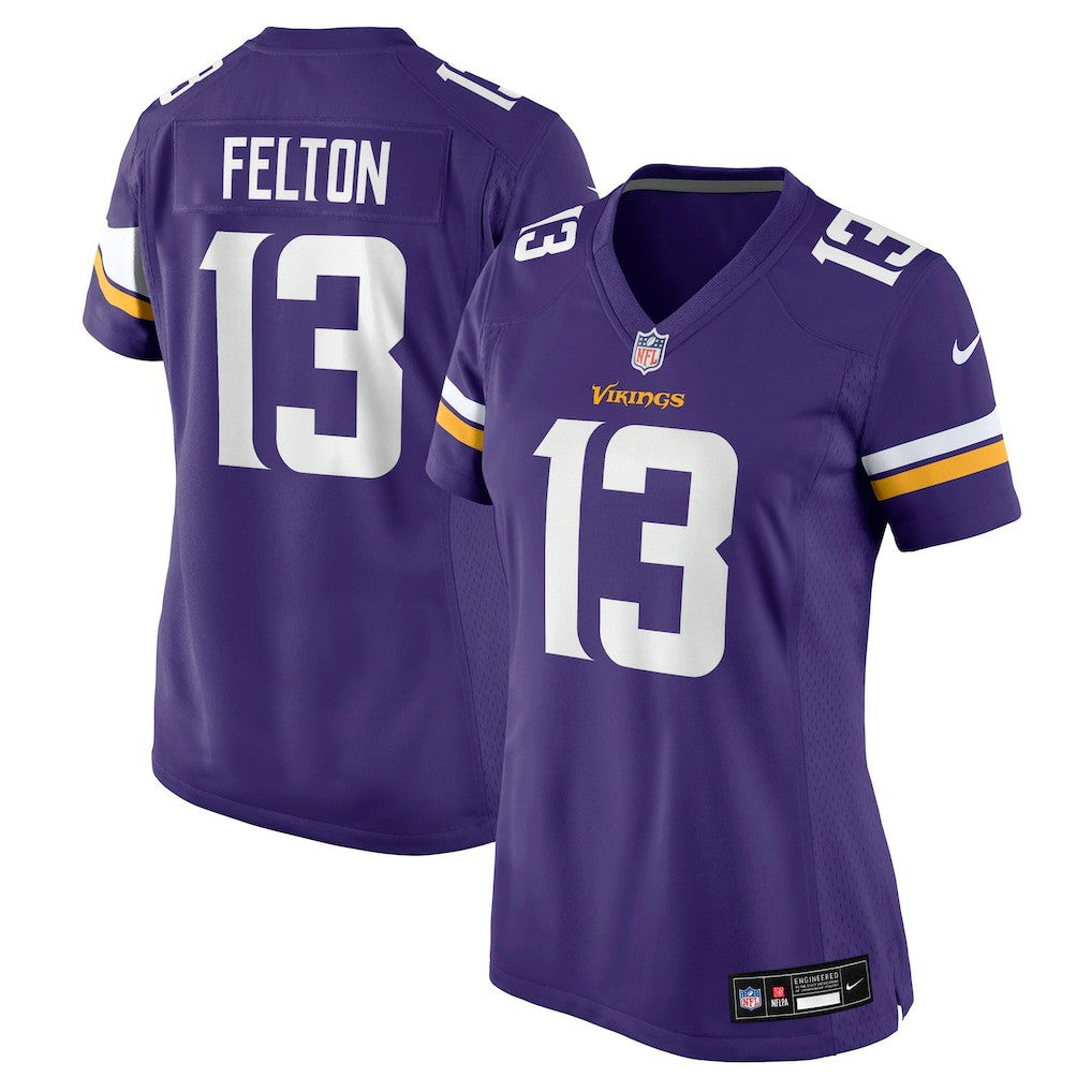 NFL Tai Felton Minnesota Vikings Women's Team Game Jersey - Purple