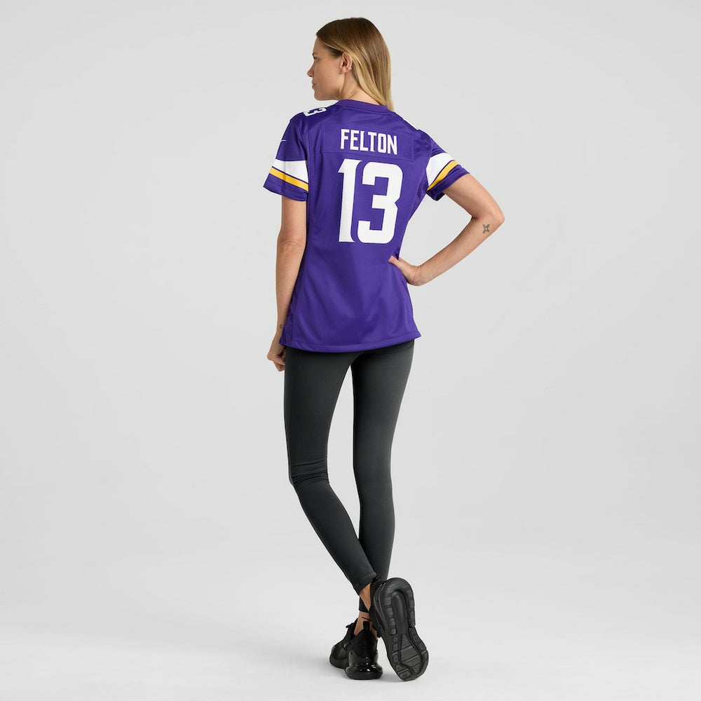 NFL Tai Felton Minnesota Vikings Women's Team Game Jersey - Purple