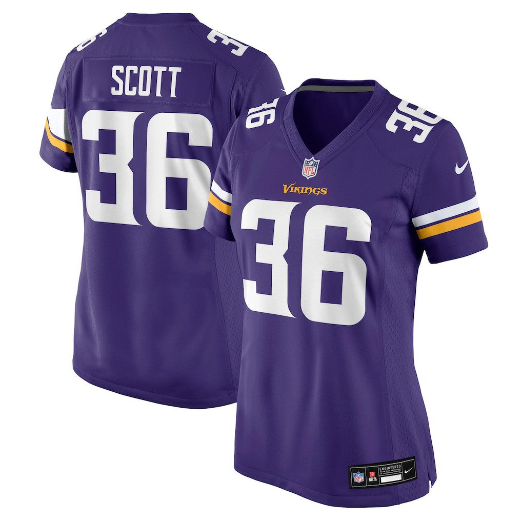 NFL Zavier Scott Minnesota Vikings Women's Team Game Jersey - Purple