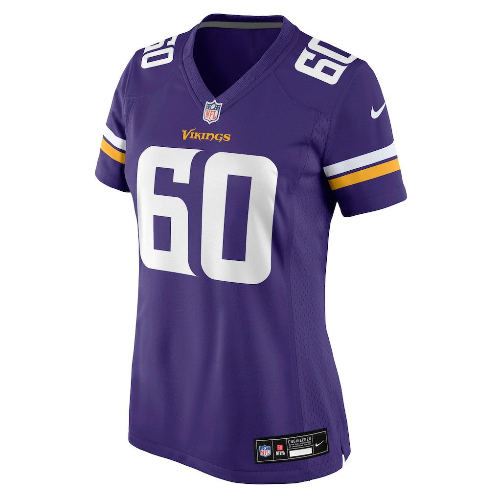 NFL Joe Huber Minnesota Vikings Women's Team Game Jersey - Purple