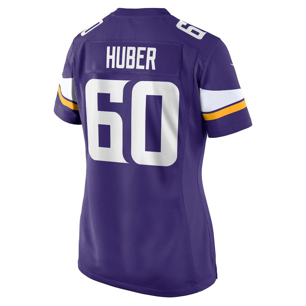NFL Joe Huber Minnesota Vikings Women's Team Game Jersey - Purple