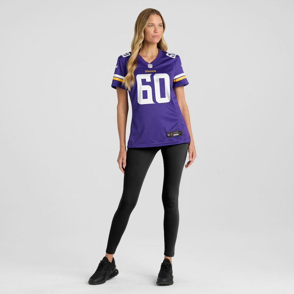 NFL Joe Huber Minnesota Vikings Women's Team Game Jersey - Purple