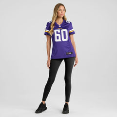 NFL Joe Huber Minnesota Vikings Women's Team Game Jersey - Purple