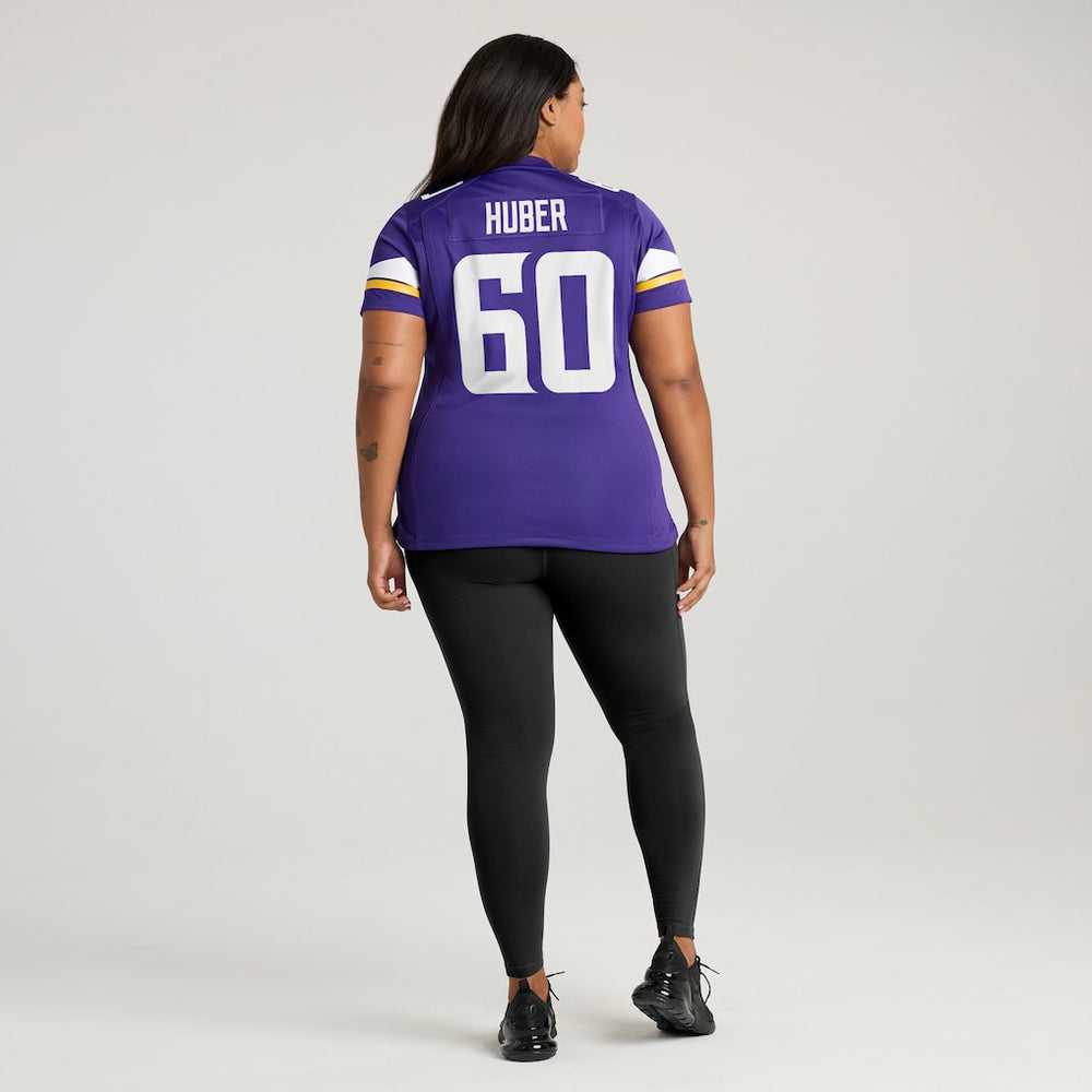 NFL Joe Huber Minnesota Vikings Women's Team Game Jersey - Purple