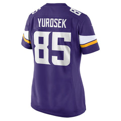 NFL Ben Yurosek Minnesota Vikings Women's Team Game Jersey - Purple