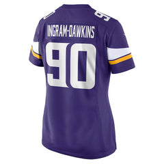 NFL Tyrion Ingram-Dawkins Minnesota Vikings Women's Team Game Jersey - Purple
