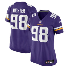 NFL Bo Richter Minnesota Vikings Women's Team Game Jersey - Purple