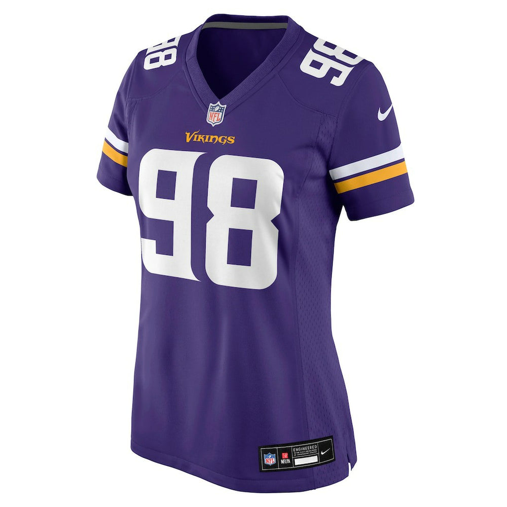 NFL Bo Richter Minnesota Vikings Women's Team Game Jersey - Purple