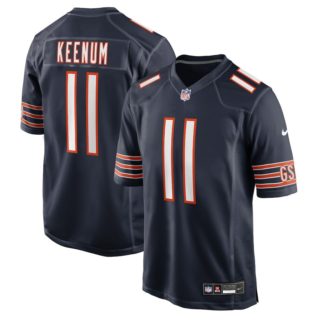 Case Keenum Chicago Bears Team Game Jersey Navy