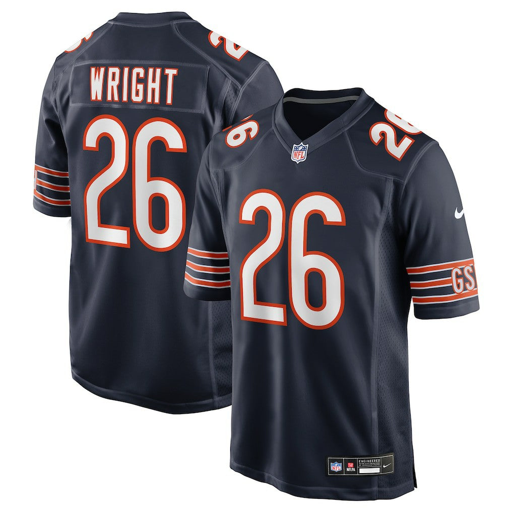 Nahshon Wright Chicago Bears Team Game Jersey Navy
