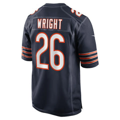 Nahshon Wright Chicago Bears Team Game Jersey Navy
