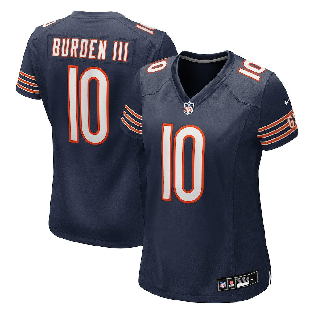 Luther Burden III Chicago Bears Women's Team Game Jersey Navy
