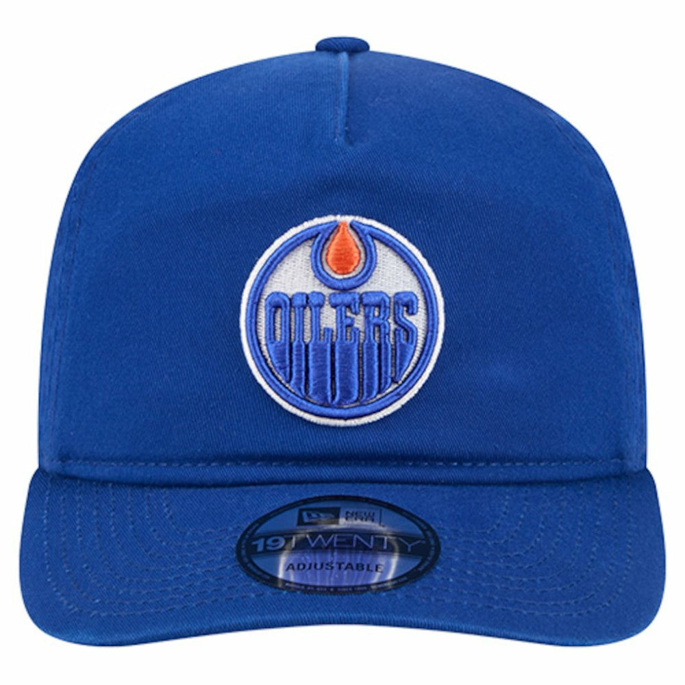 NHL Edmonton Oilers New Era 19TWENTY Adjustable Hat - Royal