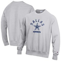 Dallas Cowboys Champion Reverse Weave Fleece Sweatshirt Heather Gray