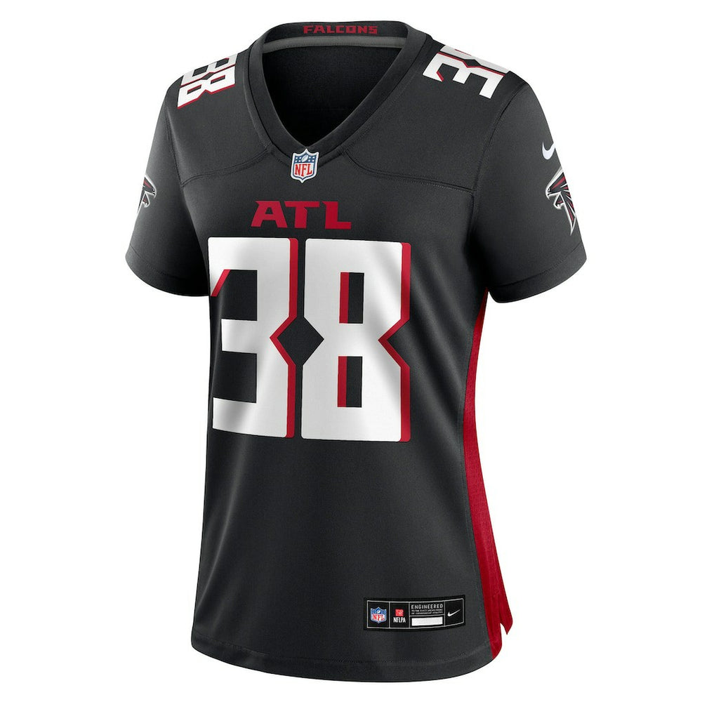 Nathan Carter Atlanta Falcons Women's Team Game Jersey Black