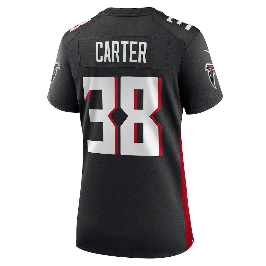 Nathan Carter Atlanta Falcons Women's Team Game Jersey Black