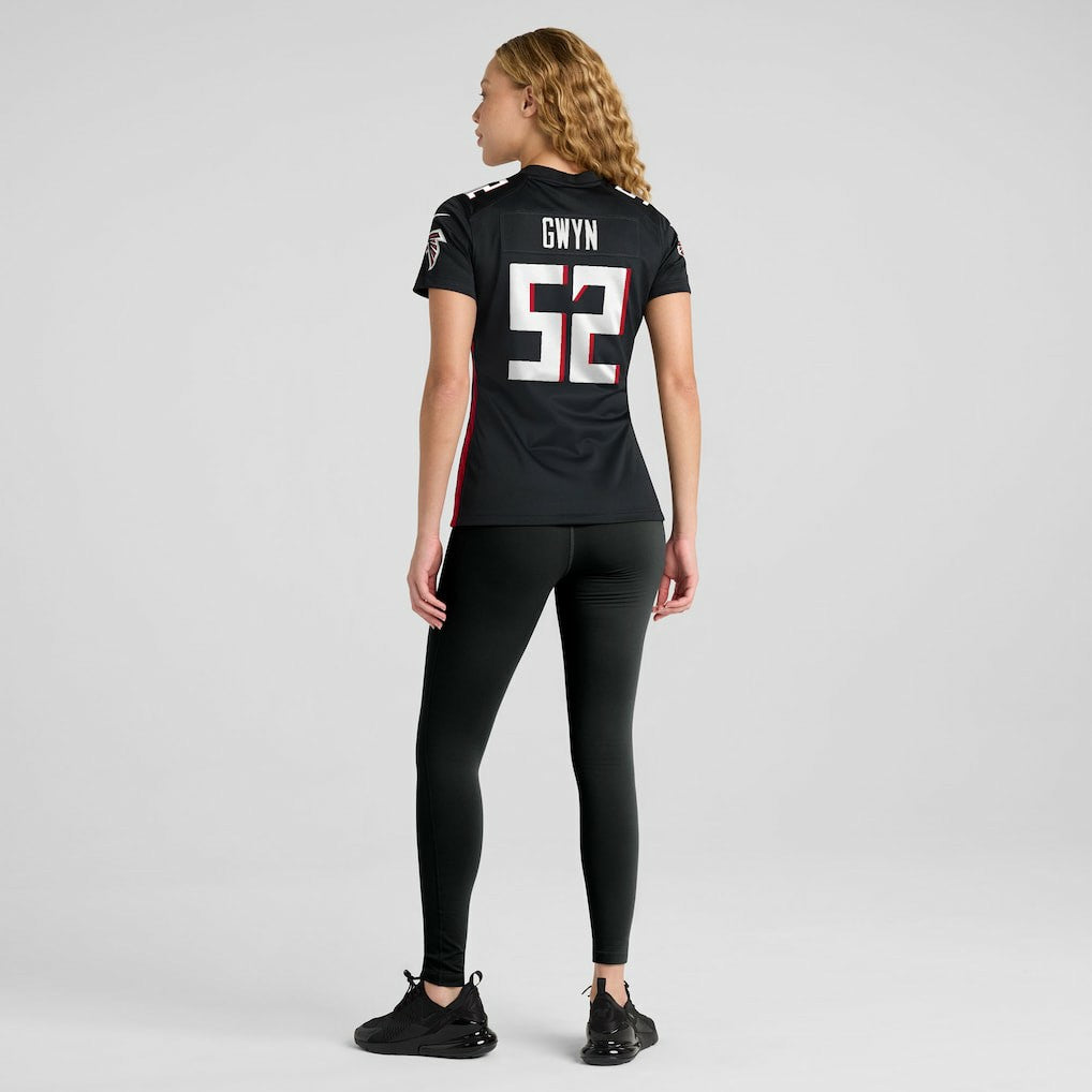 Jovaughn Gwyn Atlanta Falcons Women's Team Game Jersey Black