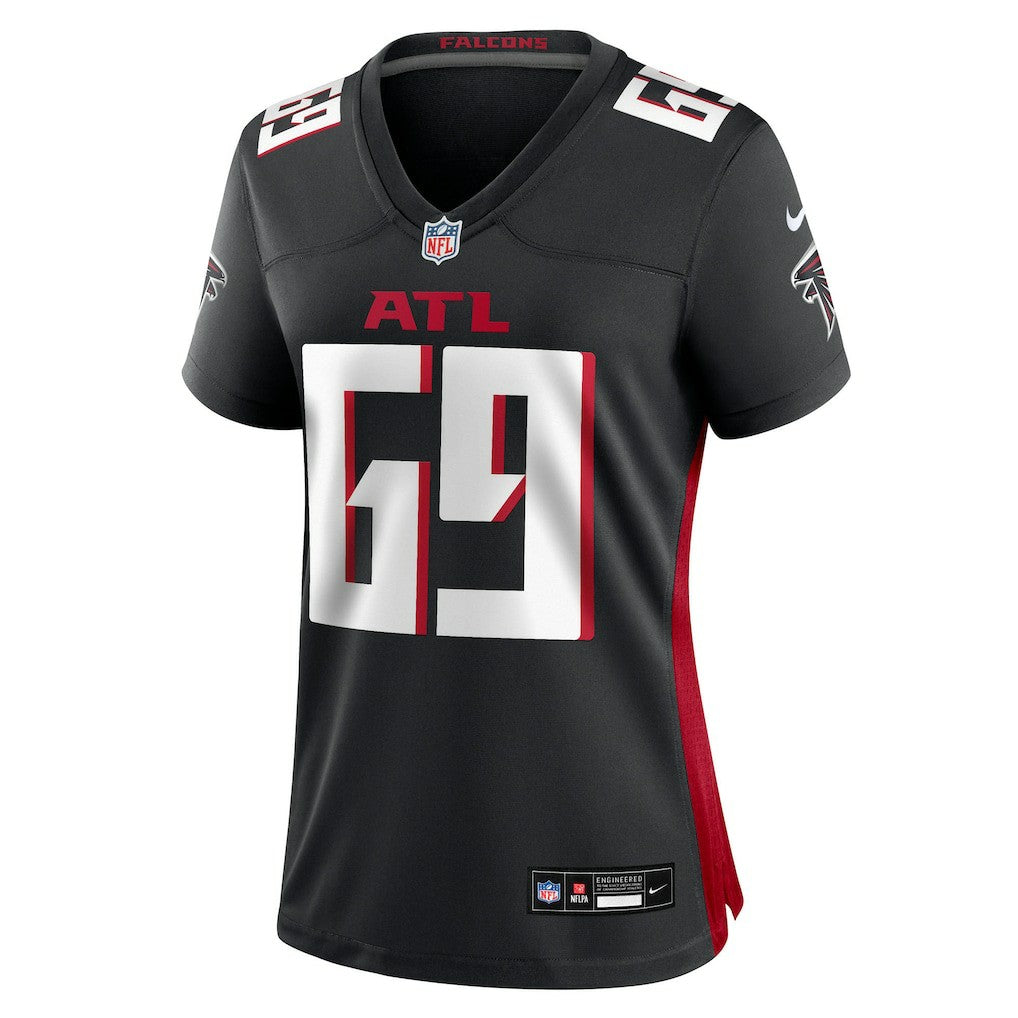 Jack Nelson Atlanta Falcons Women's Team Game Jersey Black