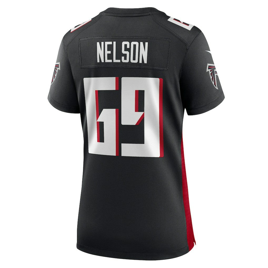 Jack Nelson Atlanta Falcons Women's Team Game Jersey Black
