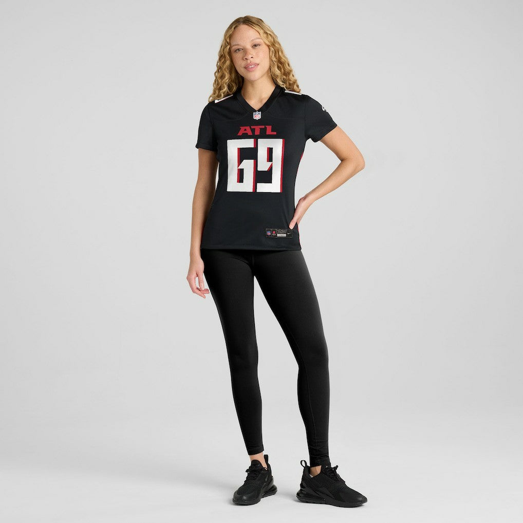 Jack Nelson Atlanta Falcons Women's Team Game Jersey Black
