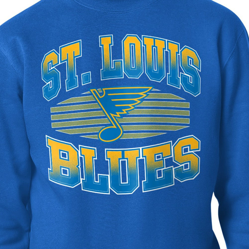 NHL St. Louis Blues Starter Team Grit Graphic Fleece Pullover Sweatshirt - Blue