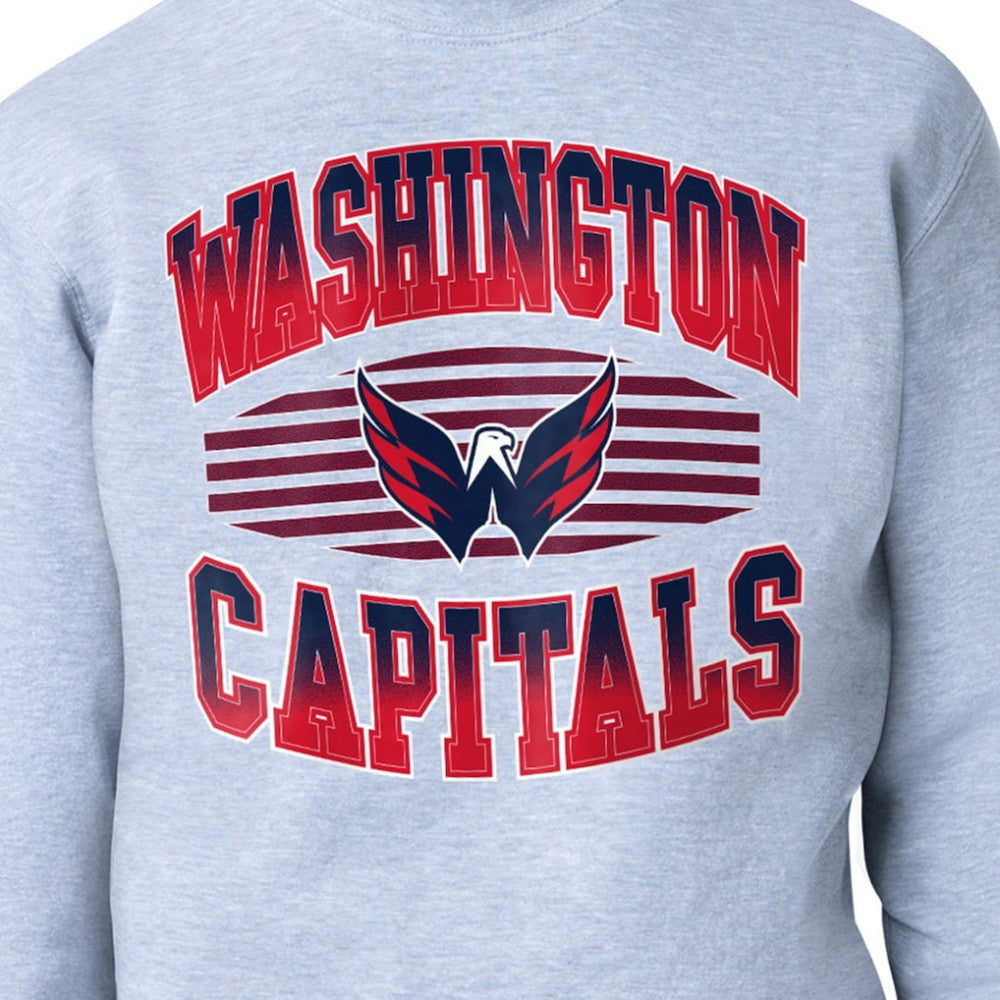 NHL Washington Capitals Starter Team Grit Graphic Fleece Pullover Sweatshirt - Gray