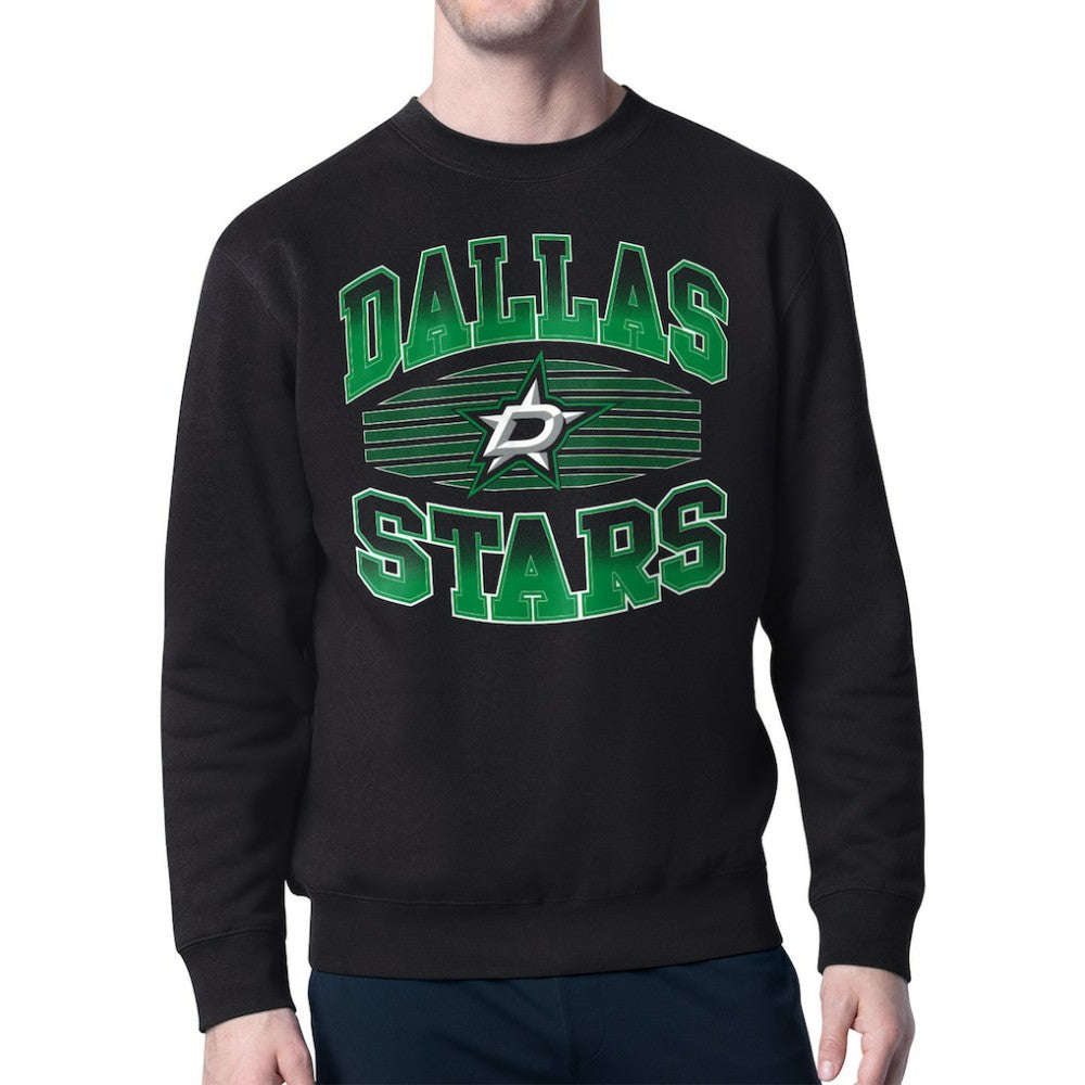 NHL Dallas Stars Starter Team Grit Graphic Fleece Pullover Sweatshirt - Black