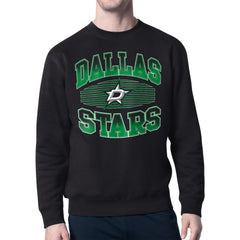NHL Dallas Stars Starter Team Grit Graphic Fleece Pullover Sweatshirt - Black
