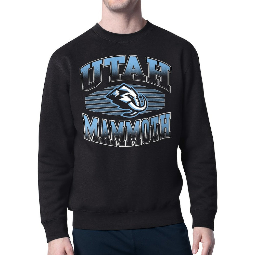 NHL Utah Mammoth Starter Team Grit Graphic Fleece Pullover Sweatshirt - Black