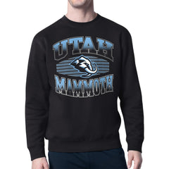 NHL Utah Mammoth Starter Team Grit Graphic Fleece Pullover Sweatshirt - Black