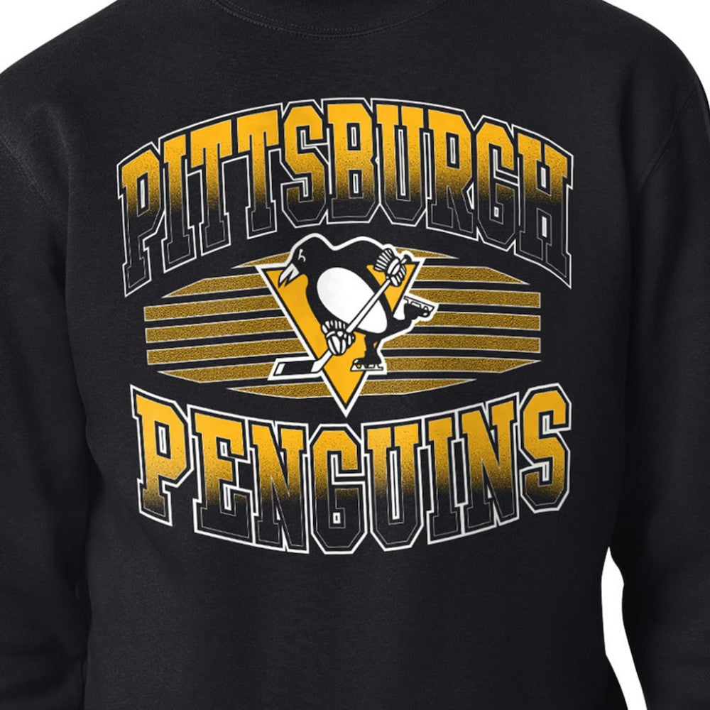 NHL Pittsburgh Penguins Starter Team Grit Graphic Fleece Pullover Sweatshirt - Black