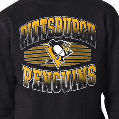 NHL Pittsburgh Penguins Starter Team Grit Graphic Fleece Pullover Sweatshirt - Black