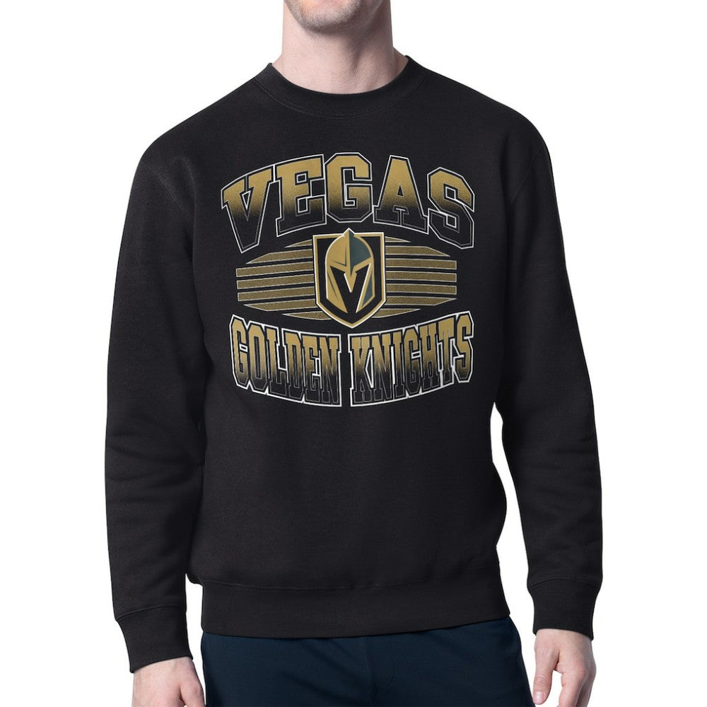 NHL Vegas Golden Knights Starter Team Grit Graphic Fleece Pullover Sweatshirt - Black