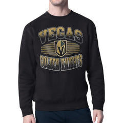 NHL Vegas Golden Knights Starter Team Grit Graphic Fleece Pullover Sweatshirt - Black