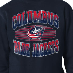 NHL Columbus Blue Jackets Starter Team Grit Graphic Fleece Pullover Sweatshirt - Navy