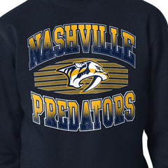 NHL Nashville Predators Starter Team Grit Graphic Fleece Pullover Sweatshirt - Navy