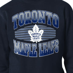 NHL Toronto Maple Leafs Starter Team Grit Graphic Fleece Pullover Sweatshirt - Navy
