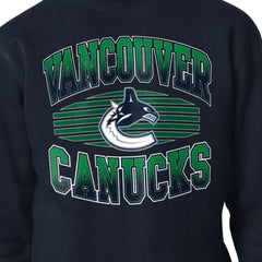 NHL Vancouver Canucks Starter Team Grit Graphic Fleece Pullover Sweatshirt - Navy