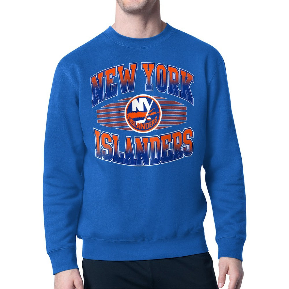 NHL New York Islanders Starter Team Grit Graphic Fleece Pullover Sweatshirt - Royal