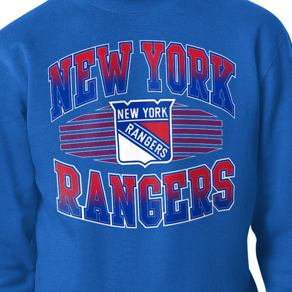 NHL New York Rangers Starter Team Grit Graphic Fleece Pullover Sweatshirt - Blue
