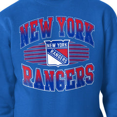 NHL New York Rangers Starter Team Grit Graphic Fleece Pullover Sweatshirt - Blue
