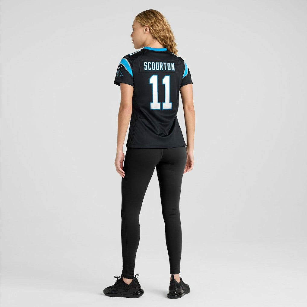 Nic Scourton Carolina Panthers Women's Team Game Jersey Black