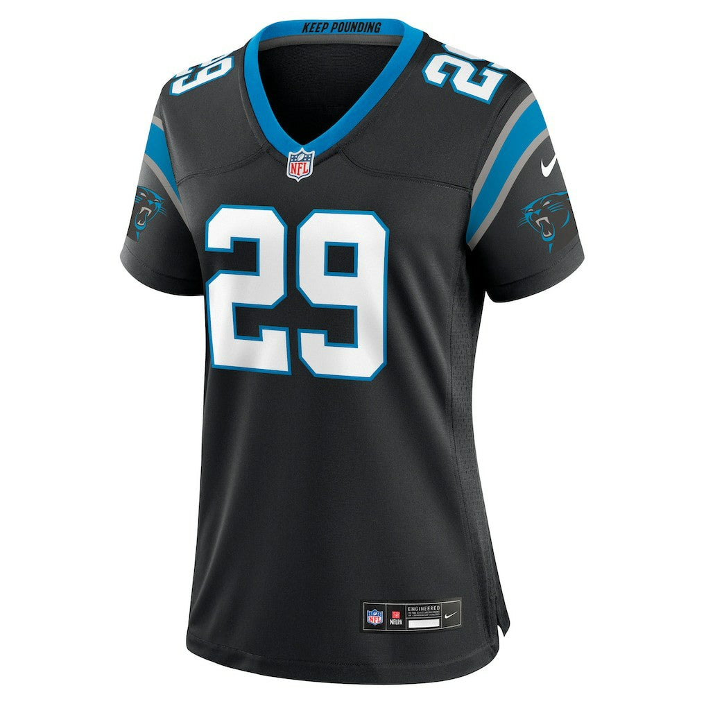 Akayleb Evans Carolina Panthers Women's Team Game Jersey Black