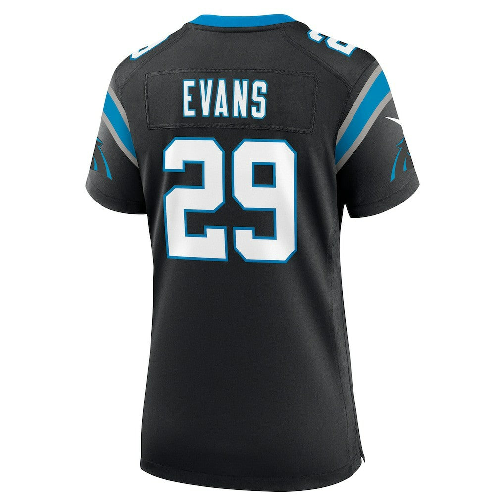 Akayleb Evans Carolina Panthers Women's Team Game Jersey Black