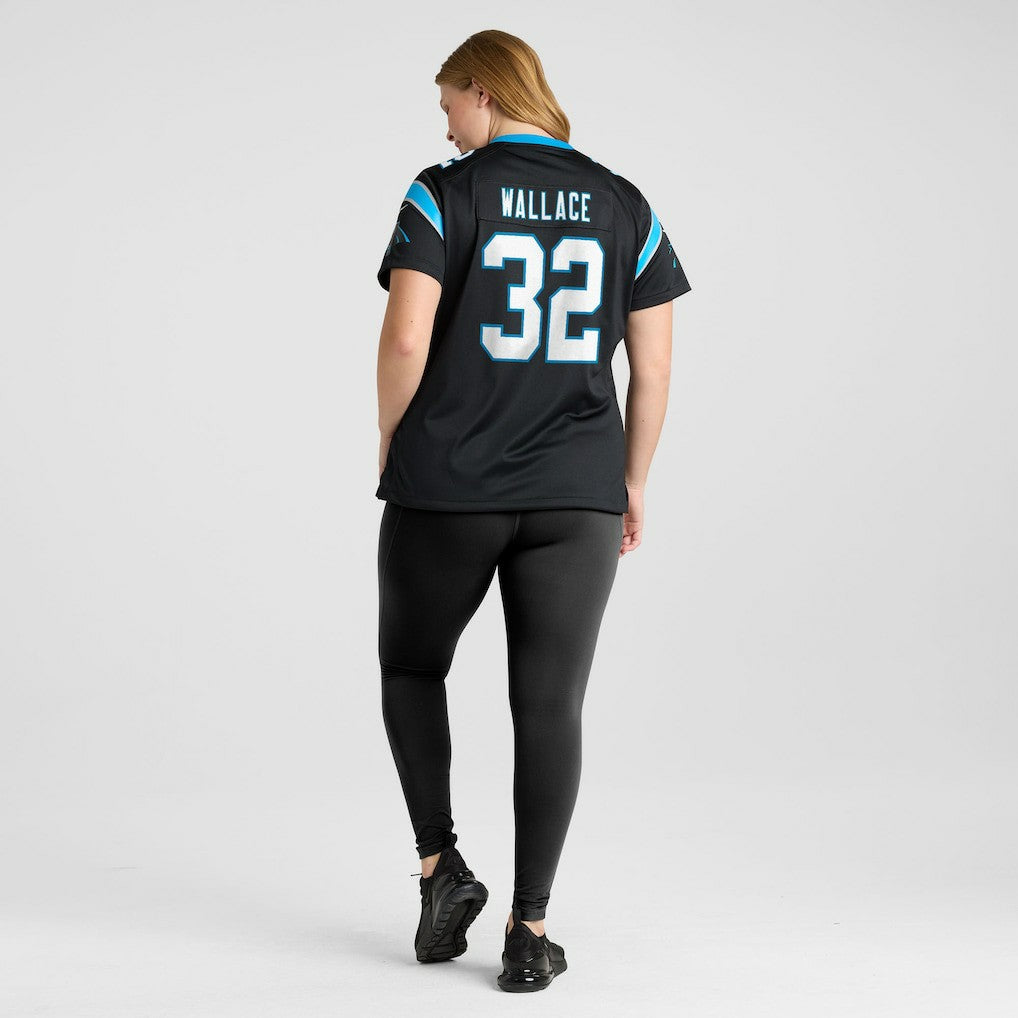 Trevin Wallace Carolina Panthers Women's Team Game Jersey Black