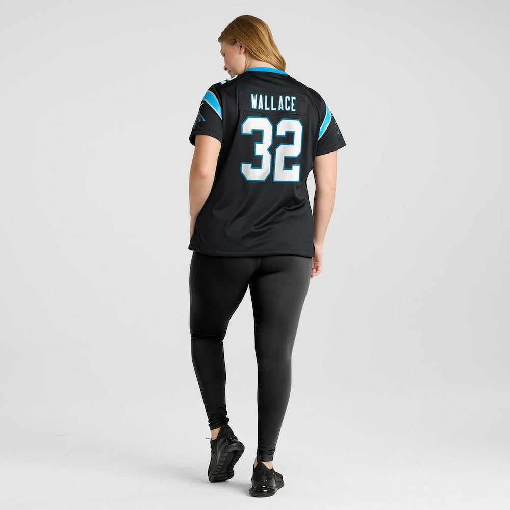 Trevin Wallace Carolina Panthers Women's Team Game Jersey Black