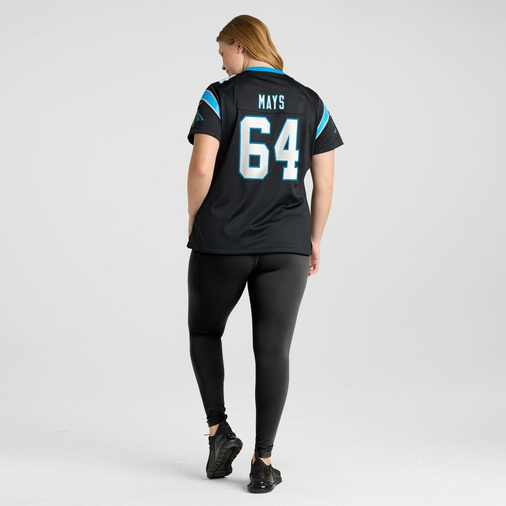 Cade Mays Carolina Panthers Women's Team Game Jersey Black