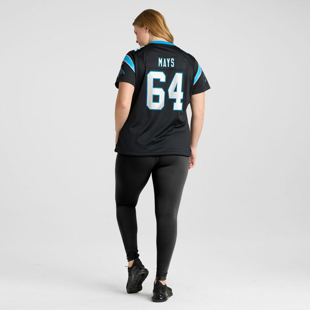 Cade Mays Carolina Panthers Women's Team Game Jersey Black